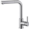 Newform - Miscelatore serie Real Steel acciaio inox bocca girevole 63422X