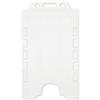evohold 100 Portabadge bianchi in plastica riciclata rigida verticali doppia tessera, Evohold