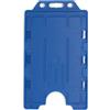 evohold 100 Portabadge blu navy in plastica riciclata rigida verticali doppia tessera, Evohold