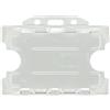 evohold 100 Portabadge trasparente in plastica riciclata rigida orizzontali doppia tessera Evohold