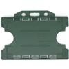 evohold 100 Portabadge grigio scuro in plastica riciclata rigida orizzontali doppia tessera, Evohold