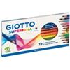 GIOTTO Pastello Supermina - mina 4 mm - colori assortiti - Giotto - astuccio 12 pezzi (unità vendita 1 pz.)
