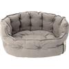 zooplus Exclusive Letto per cani Cozy ecoLIFE grigio - L 64 x P 60 x H 30 cm