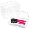 BENECREAT 5 Pack Scatola in Plastica 15,1x10,9x2,6cm Trasparente con Coperchi a Cerniera per Oggetti, Pillole, Erbe, Piccoli Perline
