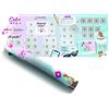 Benbridge, Calendario Gravidanza da Grattare Dolce Attesa, Calendario da Grattare con Tappe Gravidanza, Idea Regalo per Future Mamme, Dimensioni 100 x 40 cm Multicolore