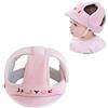 KONARO Bambino Caschetto di Protezione, Traspirante Sicurezza Caschetto, Infantili Protezione di Sicurezza Cappello Proteggere la Testa del Casco per Bambini Imparano a Camminare e Correndo, Rosa