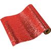 Talking Tables Runner da tavola con glitter, colore: rosso