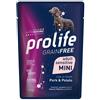 Prolife Grain Free Sensitive per Cani Adult Mini da 100 gr Gusto Maiale con Patate