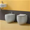 KERASAN Sanitari filo muro Kerasan Flo 52 vaso Norim bidet coprivaso slim rallentato