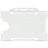 evohold Portabadge bianco orizzontale singola faccia in antibatterico biomaster in plastica riciclata, 100pz