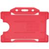 evohold Portabadge rosso orizzontale singola faccia in antibatterico biomaster in plastica riciclata, 100pz