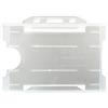 evohold Portabadge trasparente orizzontale singola faccia in antibatterico biomaster in plastica riciclata, 100pz