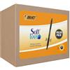 BIC Soft Feel Clic Grip, Penne a Sfera a Scatto, Punta media (1.0mm), Colore Nero, Confezione da 36 Unità, Cancelleria Scuola e Ufficio esclusiva amazon