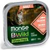 Monge BWild Terrine Grain Free Cibo Umido per Gatti - Salmone - 8x100 gr