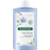Klorane Capelli Klorane Fibre Di Lino - Shampoo Volumizzante per Capelli Sottili, 400ml
