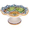 CERAMICHE CALTAGIRONE Centrotavola Ceramica Siciliana Caltagirone Decoro Sicilia cm 30