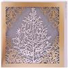 Clintons: Biglietto di Natale generale con albero di Natale, taglio laser, biglietto di Natale generale, biglietto di Natale singolo, oro, 192 x 192,1169591