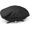 onlyfire BBQ griglia a Gas di Copertura per Barbecue per Weber Baby Q, Q200 Q220 e Q2000 Gas Griglie, Nero