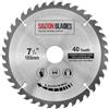 Saxton Blades Saxton TCT18540T - Lama per sega circolare TCT per legno, 185 mm x 30 mm x foro x 40 T per Bosch Makita Dewalt, adatta per seghe da 190 mm