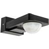 HUBER MOTION 6, rilevatore di movimento a 360 °, antracite, altamente sensibile grazie a 3 sensori e lenti a matrice, limitazione dell'area, montaggio a parete e soffitto, classe di protezione IP65