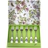 Portmeirion Botanic Garden Collezione - Portmeirion - Set di 6 forchette per pasticceria (multicolore)