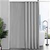 Furlinic Tende Doccia Anti-Muffa Tessuto in Poliestere, Grande Tende Doccia Impermeabile &Lavabile,Tenda Vasca da Bagno con 12 Ganci Tenda doccia Grigio-200x240cm.