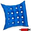 Szetosy, materasso gonfiabile medico - Cuscino gonfiabile per mobilità 40 x 40 cm in PVC anti-decubito per seduta prolungata, sedia a rotelle con pompa inclusa, blu