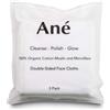 Ané 3 panni per il viso in flanella di cotone biologico e microfibra per la pulizia e l'esfoliazione del viso per la pulizia, struccante e esfoliazione delicata del viso