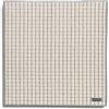 Möve Eden - Tappetino da bagno con struttura a gabbia, 60 x 60 cm, in 100% cotone, colore: Naturale/Nero