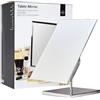 PREMIER Housewares 2401012 Specchio da Tavolo Regolabile, Forma Rettangolare, Base Cromata