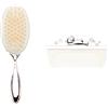 Ahoda Widdop & Bingham cg309c - Cofanetto regalo per nascita/battesimo, set spazzola e pettine, placcato argento, 16,2 x 8,2 x 5,6 cm