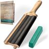 BeaverCraft LS5P1 Coramella per intaglio del legno Sgorbia per intaglio del legno Coltello a uncino Kit di affilatura Coramella in pelle Strumenti per intagliare i cucchiai Kit di affilatura