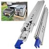 AOLISHENG Guide per cassetti pesanti estrazione totale, con serratura, Carico massimo 120kg, 300 350 400 450 500 550 600 650 700 750 800 850 900 950 1000mm 1 paio