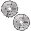 Saxton Blades 2 x Saxton TCT Sega circolare lame 210mm x 30mm per Festool Bosch Makita Confezione