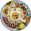 CERAMICHE CALTAGIRONE Orologio Ceramica Siciliana Caltagirone Decoro Sicilia cm 30