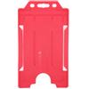 evohold Portabadge rosso verticale singola faccia in antibatterico biomaster in plastica riciclata, 100pz