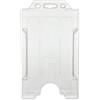 evohold Portabadge trasparente verticale singola faccia in antibatterico biomaster in plastica riciclata, 100pz