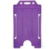 evohold Portabadge viola verticale singola faccia in antibatterico biomaster in plastica riciclata, 100pz