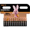 DURACELL MINISTILO AAA PLUS POWER 100 - BLISTER 12 BATTERIE LR03/MN2400-MELDU0221