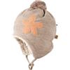 Pure Pure Cappello baby Fiore in Lana Merino - col. cashmere