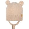 Pure Pure Cappello baby con orecchie in lana Merino e cashmere