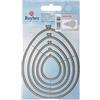 Rayher 59237000 - Stencil, Nesting Balloons, SB per BTL, 5 pezzi, 9,5 x 12 cm