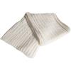 Soleil d'ocre Plaid Acrilico Maglieria Blanc 120x150 Centimetro, 150x120x1 cm