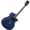 Eko NXT A100CE See Through Blue Chitarra Acustica Elettrificata