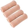 Makhry 4 Pezzi Puntali in Gel Regolabili per Dita e Copri Dita Fodera per Dita in Gel Rivestito Maniche Protezioni per Tappi a Costine in Maglia Silopad Cappucci Digitali (L)
