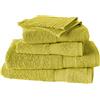De Witte Lietaer - 197910, Set da bagno in cotone, incl. 2 guanti, 2 asciugamani 50 x 100 cm e 2 teli doccia 70 x 140 cm, Verde (Citron Vert)