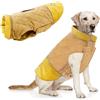 Idepet Cappotto per cani antivento Giacca invernale calda, Tuta da neve anti-neve Abbigliamento per cani per cani di taglia piccola e media con foro per imbracatura Blu Rosa Grigio