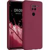 kwmobile Custodia Compatibile con Xiaomi Redmi Note 9 Cover - Back Case per Smartphone in Silicone TPU - Protezione Gommata - viola bordeaux