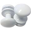 FistConcept PRIME 2 pezzi portasalviette asciugamano bianco scintillante ferroviario accappatoio asciugamano gancio appendiabiti per asciugamano