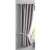 Gardinenbox Newyork 2020610 - Tenda oscurante con passanti nascosti, 160 x 140 cm, confezione da 1 tenda termica oscurante, fonoassorbente, ÖKOTEX con nastro arricciato, colore: grigio